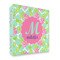Preppy Hibiscus 3 Ring Binder - Full Wrap - 2" (Personalized)