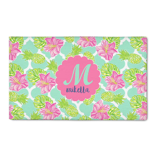 Custom Preppy Hibiscus 3' x 5' Patio Rug (Personalized)