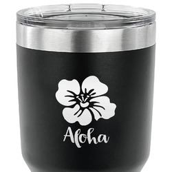 Preppy Hibiscus 30 oz Stainless Steel Tumbler (Personalized)