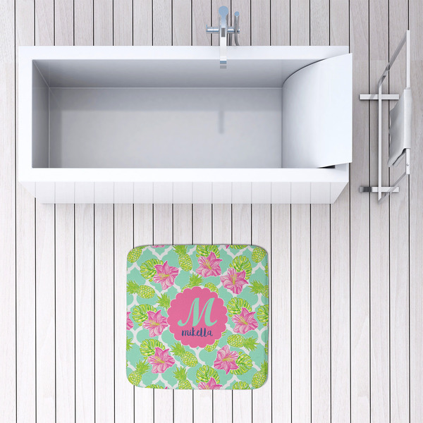 Preppy Hibiscus 48x48 Foam Memory Mat - LIFESTYLE