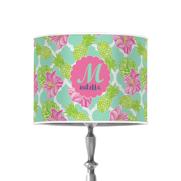 Custom Preppy Hibiscus 8" Drum Lamp Shade - Poly-film (Personalized)