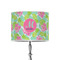 Preppy Hibiscus 8" Drum Lamp Shade - Poly-film (Personalized)