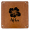 Preppy Hibiscus 9" x 9" Leatherette Snap Up Tray - APPROVAL (FLAT)