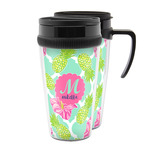 Preppy Hibiscus Acrylic Travel Mug (Personalized)