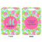 Preppy Hibiscus Aluminum Luggage Tag (Front + Back)