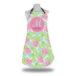 Preppy Hibiscus Apron w/ Name and Initial