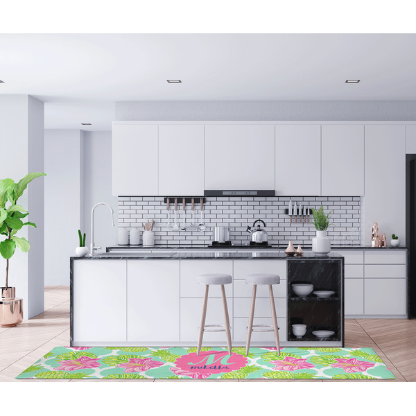 Preppy Hibiscus Area Rug Sizes