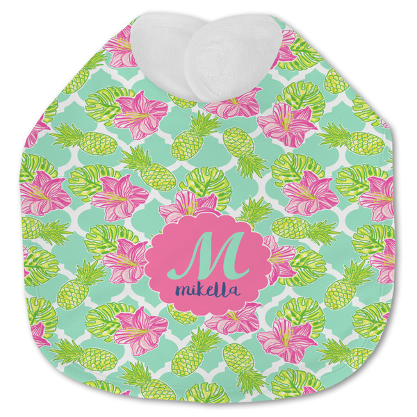 Preppy Hibiscus Baby Bib - AFT closed