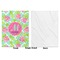 Preppy Hibiscus Baby Blanket (Single Sided - Printed Front, White Back)