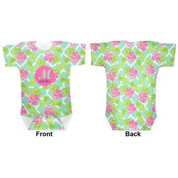 Preppy Hibiscus Baby Bodysuit Approval