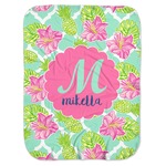Preppy Hibiscus Baby Swaddling Blanket (Personalized)