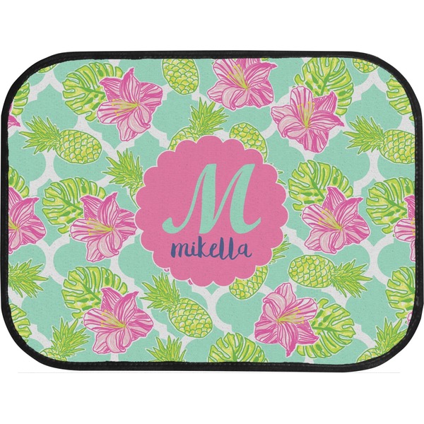 Preppy Hibiscus Back Seat Car Mat