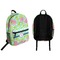 Preppy Hibiscus Backpack front and back - Apvl