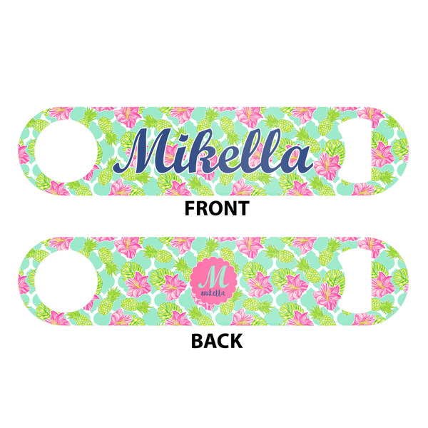 Preppy Hibiscus Bar Bottle Opener - White - Approval