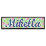 Preppy Hibiscus Bar Mat - Large (Personalized)
