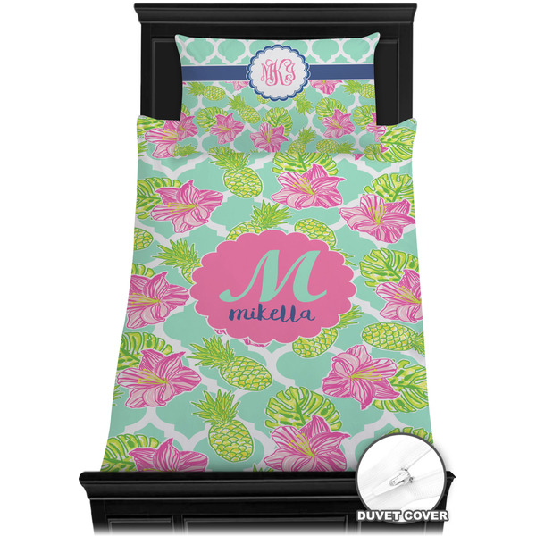 Preppy Hibiscus Bedding Set (TwinXL) - Duvet