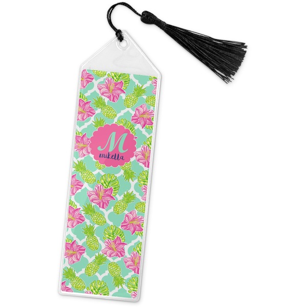 Custom Preppy Hibiscus Book Mark w/Tassel (Personalized)