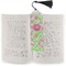 Preppy Hibiscus Bookmark with tassel - In book