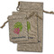 Preppy Hibiscus Burlap Gift Bags - (PARENT MAIN) All Three