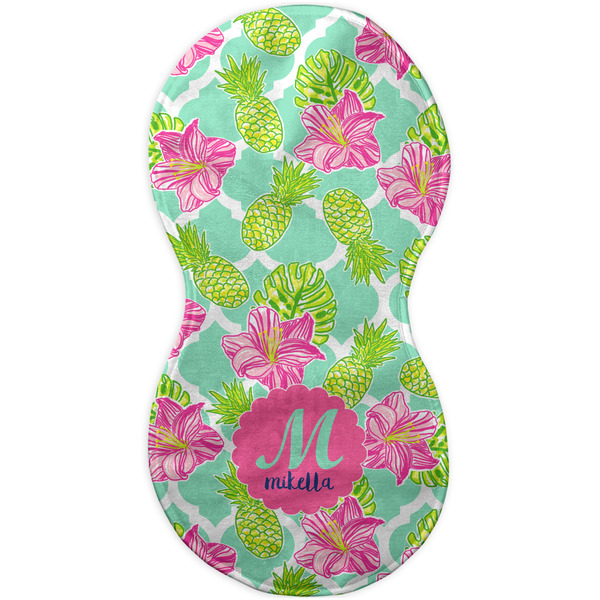 Preppy Hibiscus Burp Peanut Shaped Flat