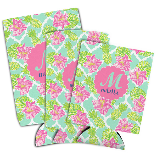 Preppy Hibiscus Can Coolers - PARENT/MAIN