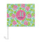 Preppy Hibiscus Car Flag - Large - FRONT
