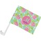 Preppy Hibiscus Car Flag - Small w/ Name and Initial