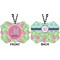 Preppy Hibiscus Car Ornament (Approval)