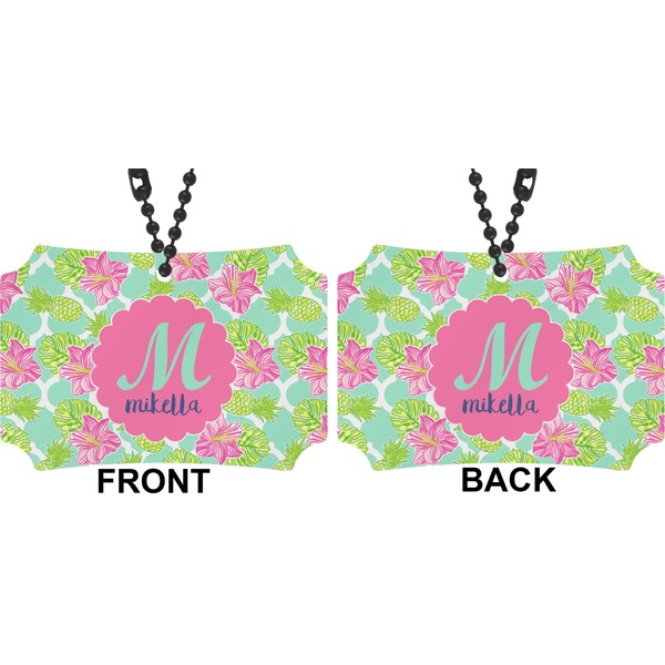 Preppy Hibiscus Car Ornament - Berlin (Approval)