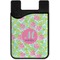 Preppy Hibiscus Cell Phone Credit Card Holder