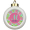 Preppy Hibiscus Ceramic Ball Ornaments Parent