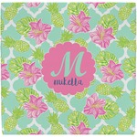 Preppy Hibiscus Ceramic Tile Hot Pad (Personalized)