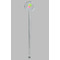 Preppy Hibiscus Clear Plastic 7" Stir Stick - Round - Single Stick