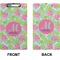 Preppy Hibiscus Clipboard (Legal) (Front + Back)