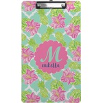Preppy Hibiscus Clipboard (Legal Size) (Personalized)