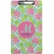 Preppy Hibiscus Clipboard (Legal Size) (Personalized)