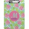 Preppy Hibiscus Clipboard (Personalized)