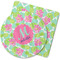 Preppy Hibiscus Rubber Backed Coaster (Personalized)