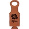 Preppy Hibiscus Leatherette Wine Tote (Personalized)