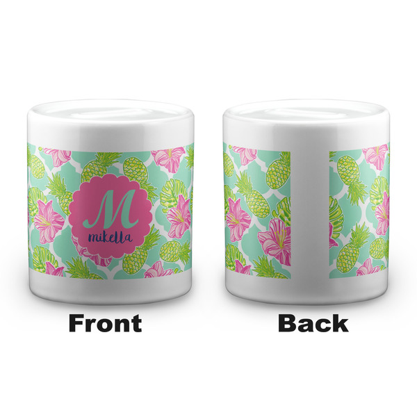Preppy Hibiscus Coin Bank - Apvl