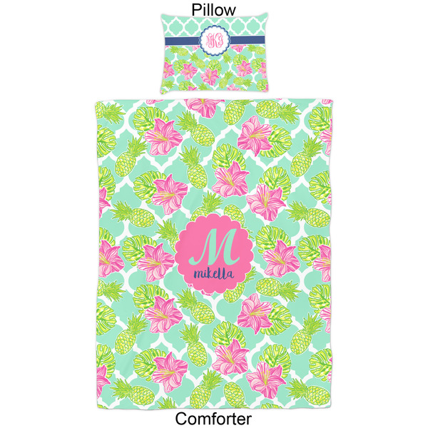 Preppy Hibiscus Comforter Set - Twin - Approval