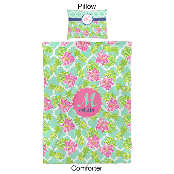 Preppy Hibiscus Comforter Set - Twin XL - Approval
