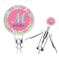 Preppy Hibiscus Corkscrew (Personalized)