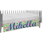 Preppy Hibiscus Crib Skirt (Personalized)
