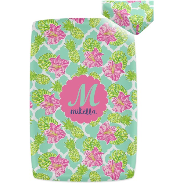 Preppy Hibiscus Crib Fitted Sheet - Apvl