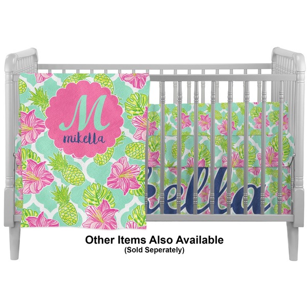 Preppy Hibiscus Crib - Profile Sold Seperately