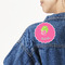 Preppy Hibiscus Custom Shape Iron On Patches - L - MAIN