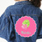 Preppy Hibiscus Twill Iron On Patch - Custom Shape - 3XL (Personalized)