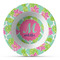 Preppy Hibiscus Plastic Bowl - Microwave Safe - Composite Polymer (Personalized)