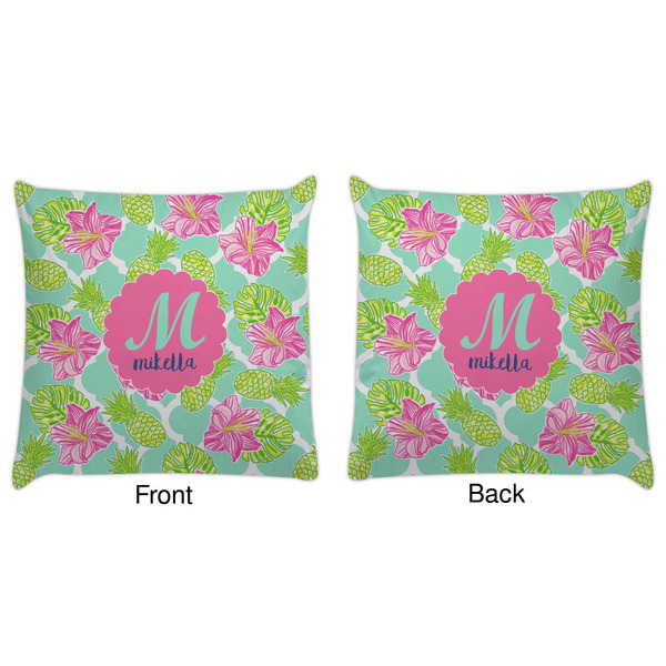 Preppy Hibiscus Decorative Pillow Case - Approval